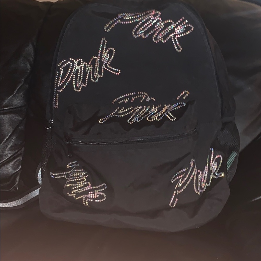 Pink Victoria’s Secret book bag
